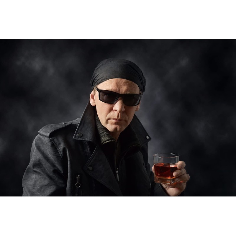 Balec Black Bandanas by Dozen 12 Pack Head Wraps (Solid