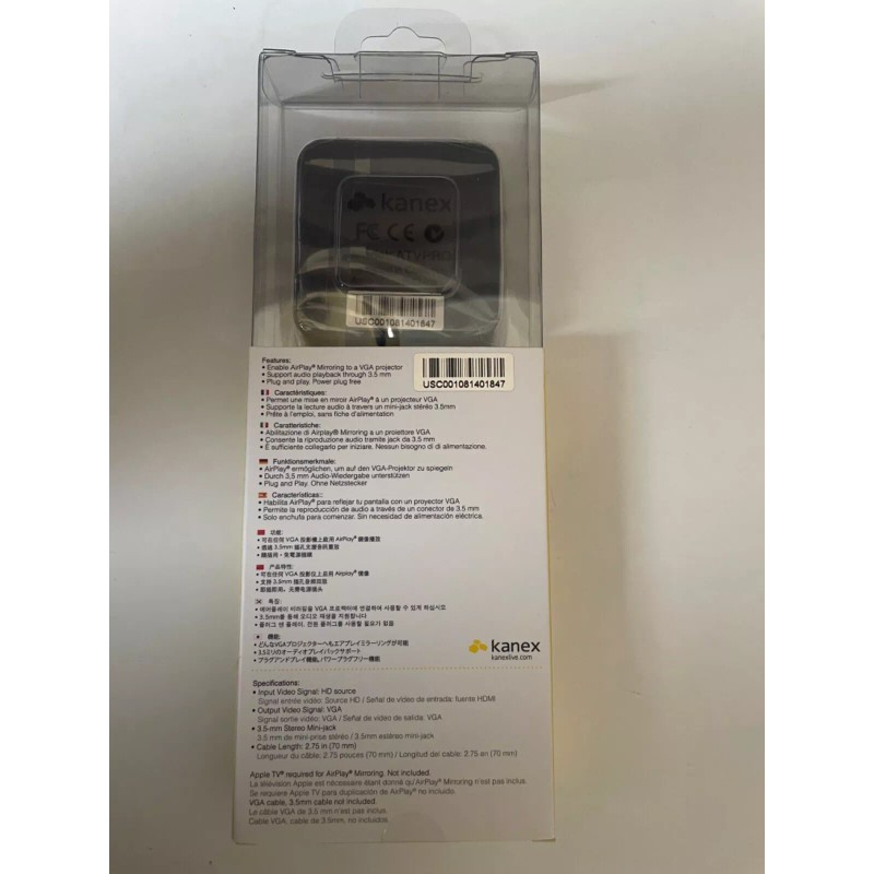Kanex HDMI to VGA Adapter for Apple TV ATVPro Airplay