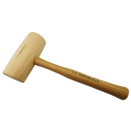 C.S. Osborne Barrel Shaped Hickory Mallet #89.5 Size 3 (2-1/4 Diameter)