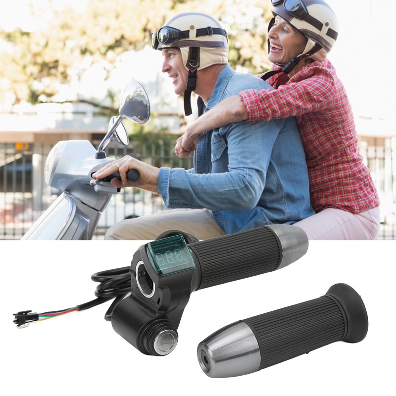 Electric Bike Handlebar Throttle Twist Grip Plastic Twist Throttle Accelerator