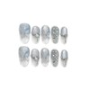 TENPAL Cat Eye Press on Nails 10Pcs Full Kit -