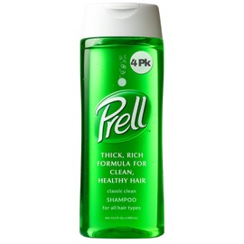 Prell Original Green Shampoo – Classic Clean Deep Cleansing Shampoo for Men & Women | 13.5 oz | 4 Pack