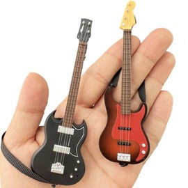 Dollhouse Miniature Guitar Model 1:12 Scale High Definition Musical Instrument Figure Dollhouse Decoration