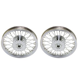 Lowrider 2 Wheels. Two Wheels Set of 12 Hollow-Hub Wheel 36 Spoke 14gUCP Bearing 3/4" idx1-3/8 od Chrome. for Trike, tricycles.