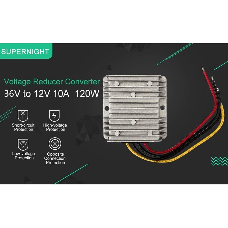 DC Golf Cart Converter DC 36V to DC 12V 10A