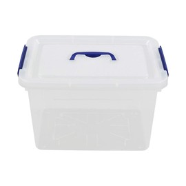 Pekky 12 L Plastic Toys Storage Containers with Lid, Clear Bin Latching Box, Set of 1