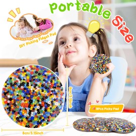 Picky pad, 3PCS Skin Picking Fidget Toys, Picky pad fidget Picking pad Fidget Pads Toys for Adults, Stress & Anxiety Relieving Sensory Tool for Skin Picking Dermatillomania & Trichotillomania Relief.