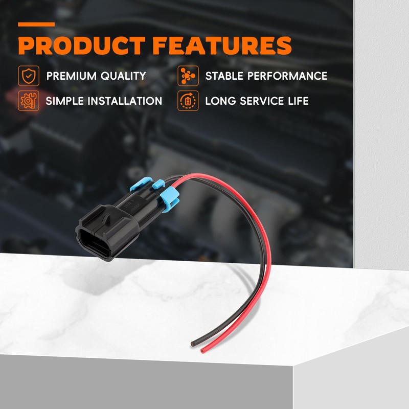GoaMotors Back Up Light Plug Connector with Wire Fit for