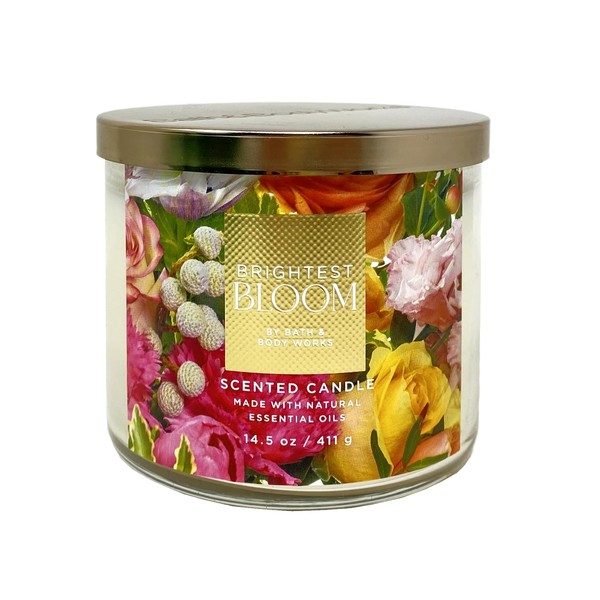 Bath and Body Work Brightest Bloom 3-Wick Scented Candle -
