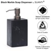 2Pcs 15Oz Black Marble Style Resin Soap Dispenser Set, Refillable