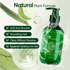 Rosemary Shampoo for Dry Scalp & Sensitive Skin - Herbal Dandruff Control with Gentle Cleansing Formula, Scalp Buildup Remover for Soft Healthy Hair (13.5 Fl Oz (Pack of 1), Rosemary)