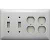 Mulberry Princess Style White 4 Gang Combination Switch Plate -