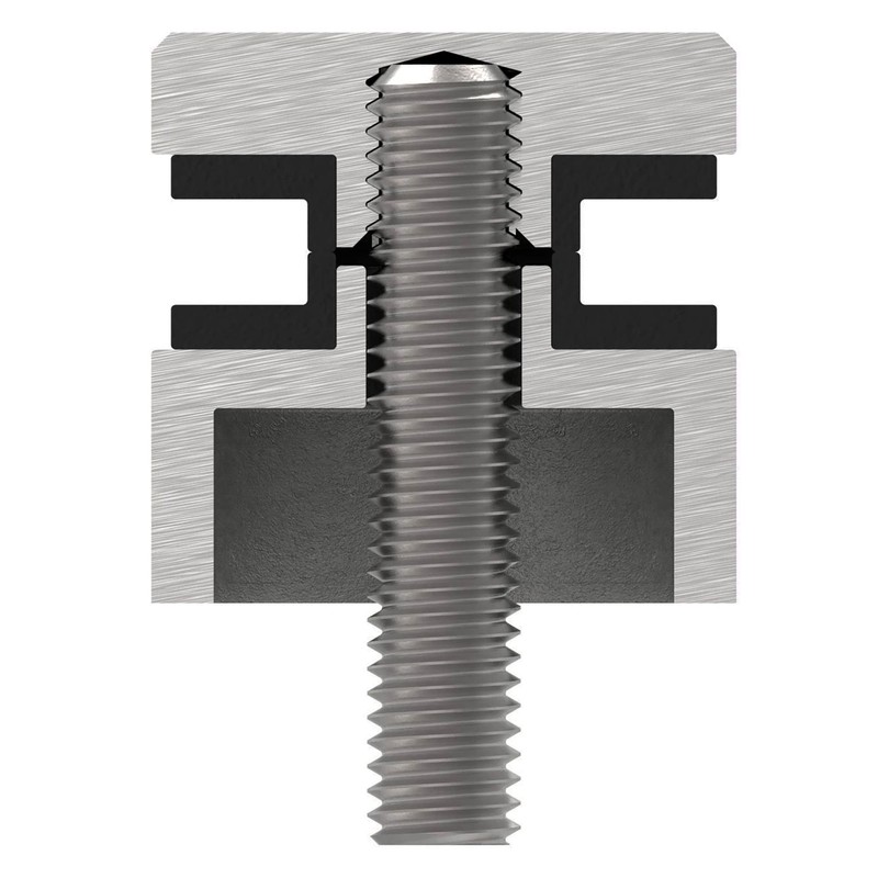 STEINBACHER© Stainless steel glass dot holder, diameter 30 mm, connection:
