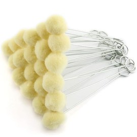 HJTOOK 30PCS Wool Daubers Wool Balls 12.8cm Wool Dye Scrubber Pragmatic Ball Brush