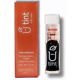 U Tint - Bambula - Tinta para labios y mejillas con Ácido Hialurónico, Larga Duración (warm fig, 5.5ml)