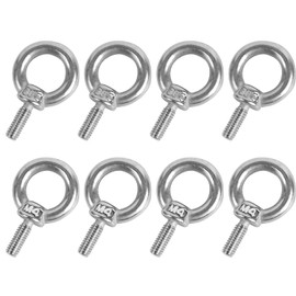 M4 Ring Bolts Eye Bolts (8x) Stainless Steel Eye Bolts & Ring Bolts for Attachment Ideal for Home Work Industry