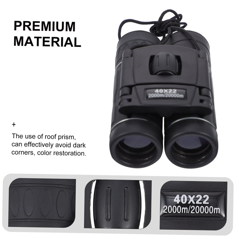 MERRYHAPY Mini Binoculars Compact Boys and Girls Binoculars 40x22 Outdoor