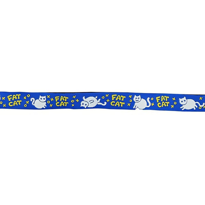 Beastie Band Cat Collar Fat Cat (Blue)
