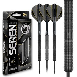 RED DRAGON Darts - Seren Onyx 1 24g - 90% Tungsten Professional Steel Tip Dart Set with Dart Flights and Dart Shafts
