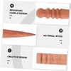 DOITOOL 2Pcs Leather Burnishing Tool Ergonomic Wooden Edge Burnisher for