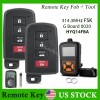 2 Keyless Remote Key Fob 4B for Toyota Avalon Camry