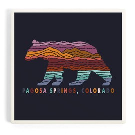 Pagosa Springs, Colorado, Not All Who Wander (Absorbent Ceramic Coaster, Single, Cork Back, Kitchen Table Decor)