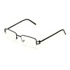 V.W.E. Rectangular Frame Clear Lens Designer Half Rim Eye Glasses
