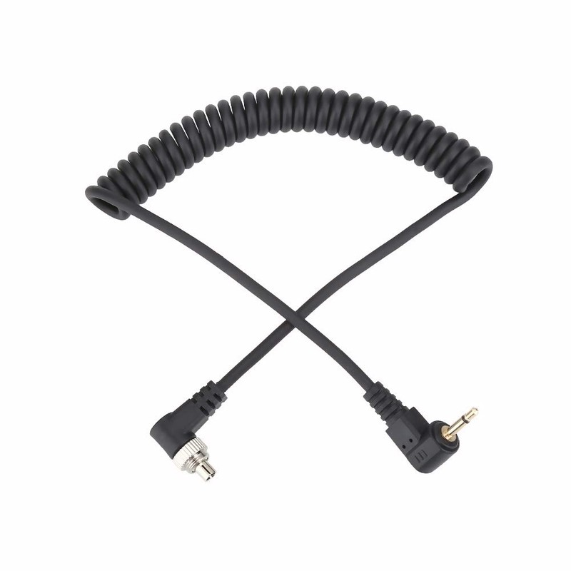Flash Sync Cable, 2.5mm PC Sync Cable with Screw Cap,