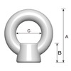 DAIDOHANT 10101694 Uniqlo Eye Nut [16mm] (A) 72 x (B)