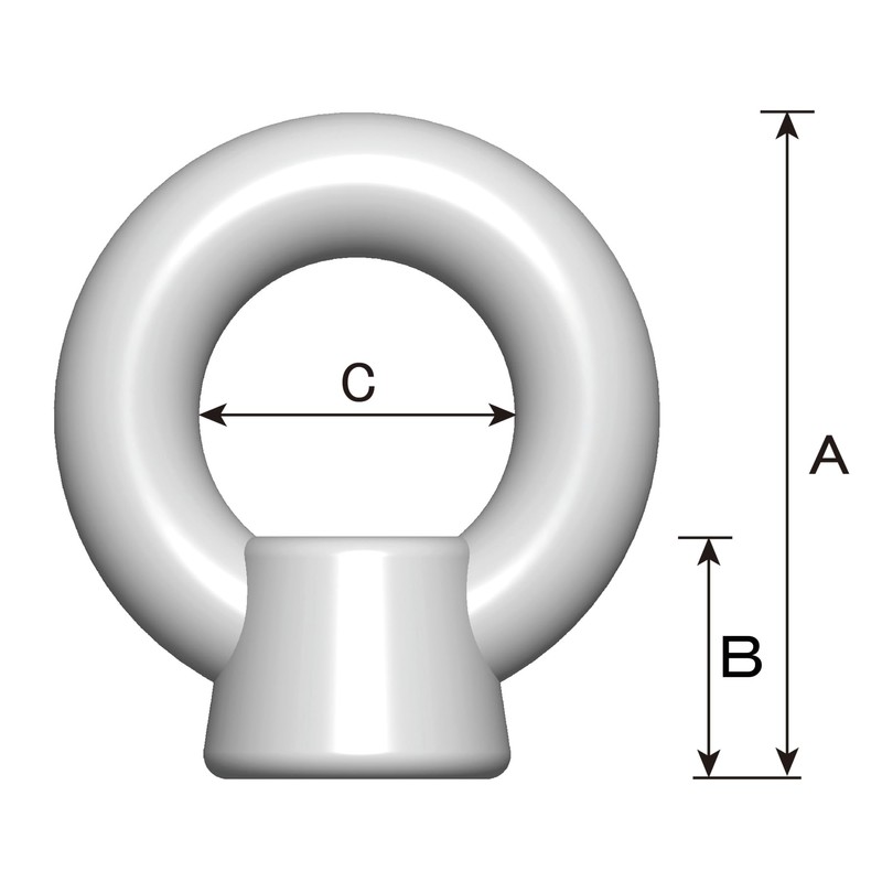 DAIDOHANT 10101694 Uniqlo Eye Nut [16mm] (A) 72 x (B)
