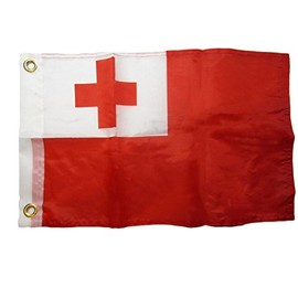 12x18 12"x18" Tonga Country 100% Polyester Motorcycle Boat Flag Grommets