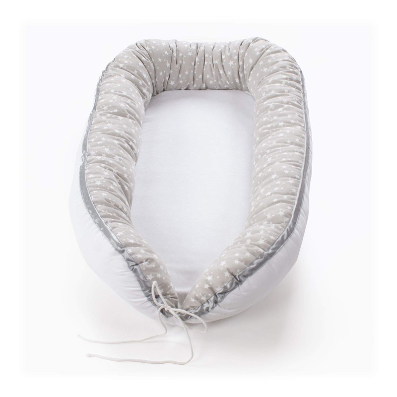 babybay Cover Double Pack Suitable for Model Cuddly Nest, White