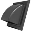 Grey Gravity Flap for Ø 100 mm / 4" Round