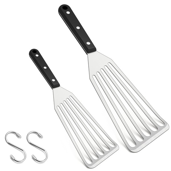 Fish Spatula, HaWare Stainless Steel Slotted Turner with Solid ABS