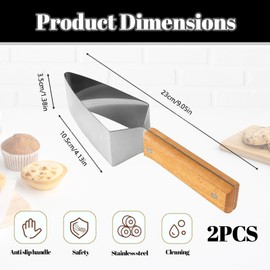 Zueyen Set di 2 Taglia Anguria Manuale con Manico Ergonomico, Affetta Anguria in Acciaio Inox, Affettatrice per Frutta Versatile e Tagliamelone per Angurie o Avocado