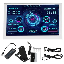 5in Computer Temp Monitor IPS USB Mini Screen PC Sensor Panel Display PC CPU GPU RAM Data Monitor for Windows