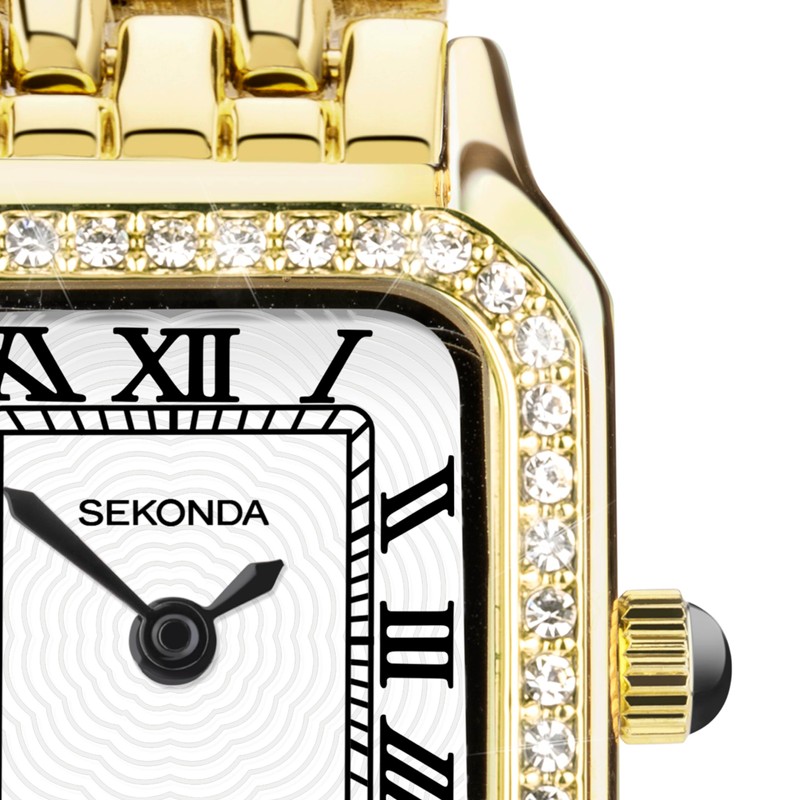 Sekonda Monica Women's Roman Numerals Analog Display 20mm Alloy Band
