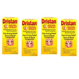 Dristan 12-Hour Nasal Spray 0.50 oz (Pack of 4)