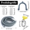 3 m Drain Hose Connection, 1/1.5/2/2.5/3/4/5/6/7 m Extension for Washing