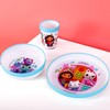 Gabby's Dollhouse 3pcs Bicolor Premium Kids Childrens Dinner Tableware Set