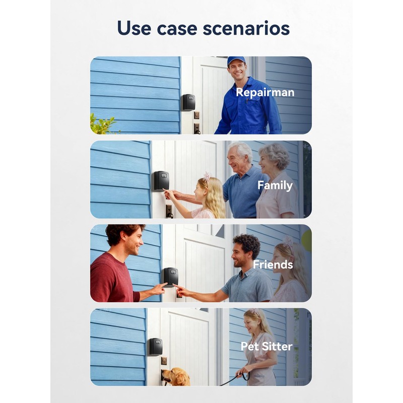 NexusLab Smart Key Lock Box with App Control, Bluetooth &