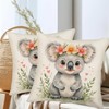 Fukeen Koala Throw Pillow Covers 18x18 Inch Set of 2