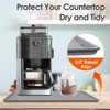 TOHONFOO Silicone Coffee Maker Mat with Lip, 19.7'' x 15''