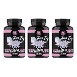 Angry Supplements Hair Envy Biotina 10000 Mcg Y Queratina