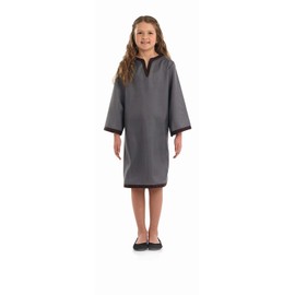 Fun Shack Graues Mittelalter Kostüm für Mädchen, Wikinger Verkleidung, Faschingskostüme Kinder Karneval Größe M