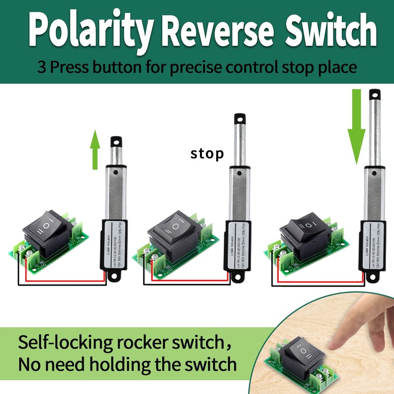 Micro Linear Actuator with Controller, 1.2" Stroke Small Electric Motion