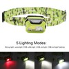 LED Induction Headlamp Waterproof Headband Flashlight for Outdoor Camping Night