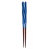 Aoba Chopsticks Natural Wood, Candy Ball Thread, Blue, 7.1 inches