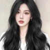 Goddess Long Hair Wig Wave Hair Party Black (WFIUQYY) / 여신 긴머리통가발 웨이브헤어 파티 블랙 (WFIUQYY)