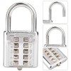 Padlock, Lock Tactile Button Combination Padlock, 10 Button Combination Padlock,